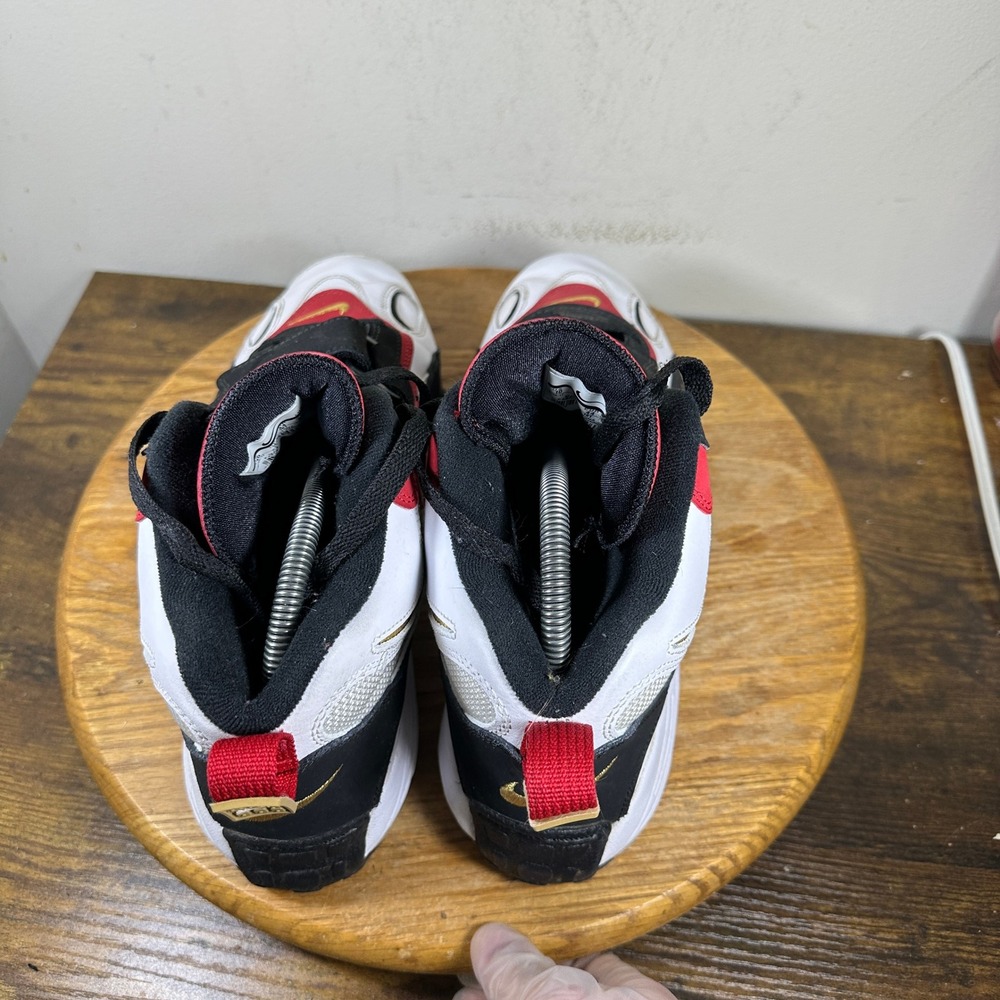 Nike Air Speed Turf 49ers White Black Red Gold 525225-101 Mens Size 10 - Picture 4 of 8